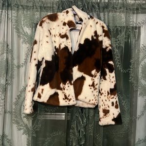 HIGHLY Complimented Cow Open Front jacket. XS. Sold out of this size!